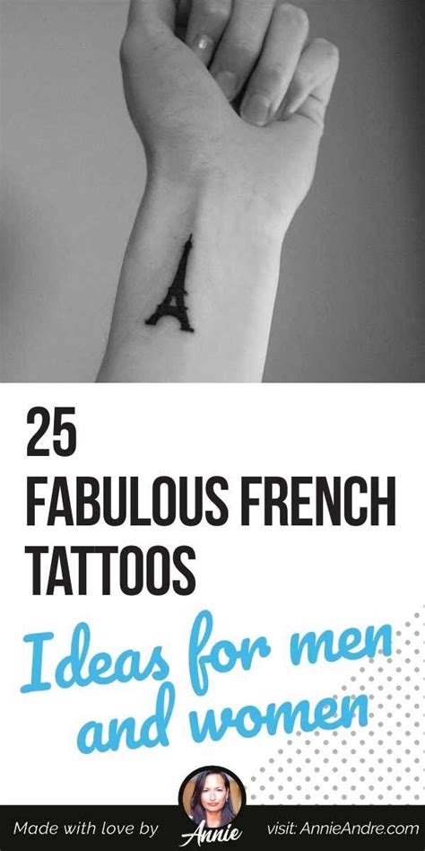 50 French tattoo ideas for men and women: symbols, quotes & more